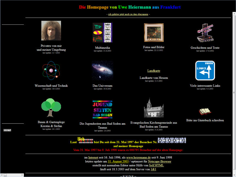  Homepage 2003 